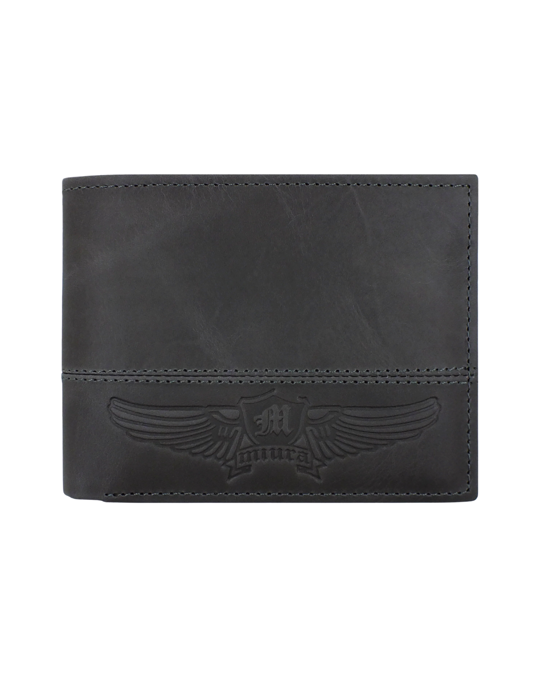 BILLETERA MIURA GUIDO GRIS OSCURO