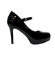 ZAPATO REINA CHALADA  FEEL CHAROL NEGRO
