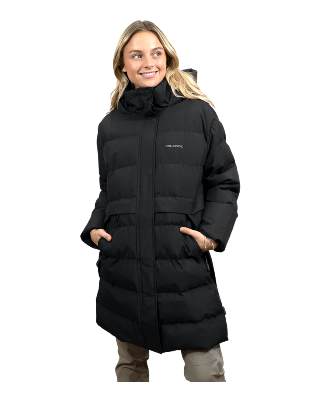 PARKA LARGA FALCONE VENTURESOME PK1W NEGRO